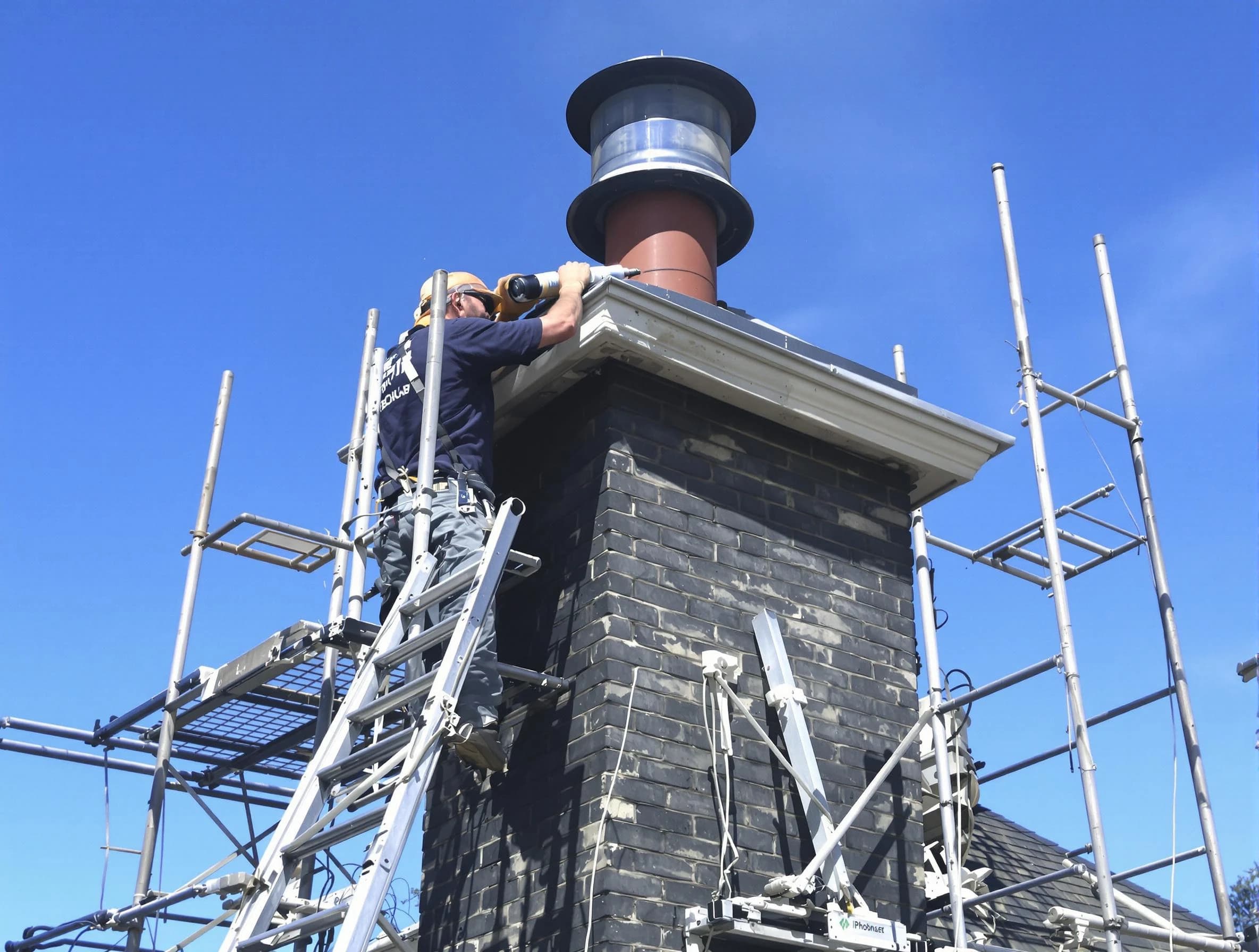 Sturdy chimney crown finished by Parker Chimney Sweep in Parker, CO