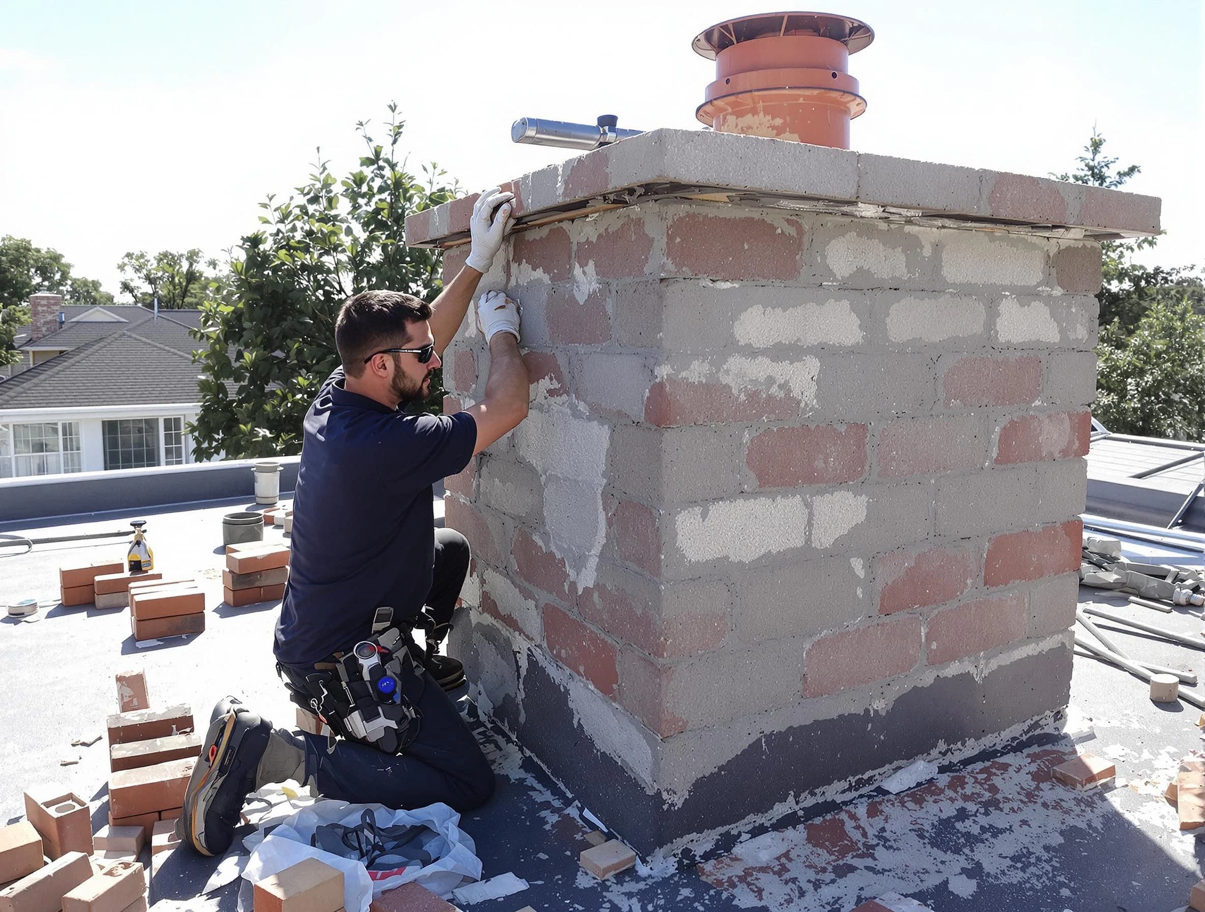Advanced chimney repair process by Parker Chimney Sweep in Parker, CO