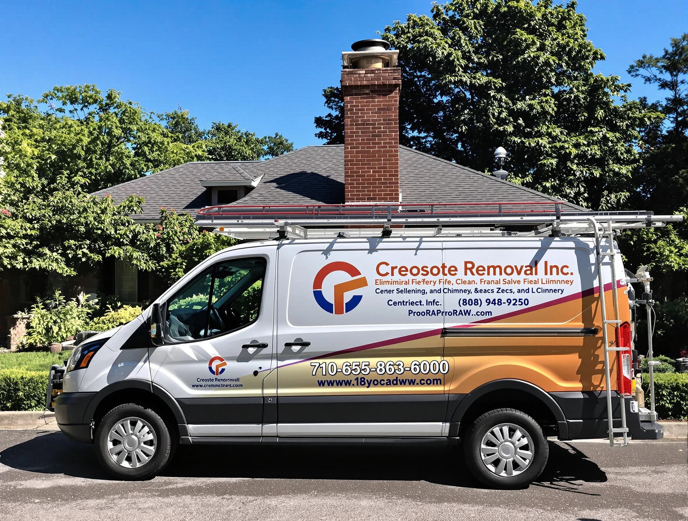 Parker Chimney Sweep technician removing creosote safely in Parker, CO