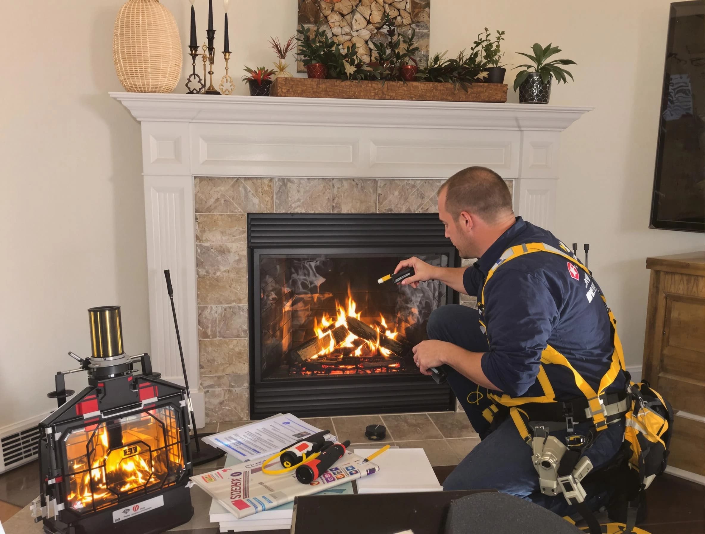 Safety-focused fireplace inspection by Parker Chimney Sweep in Parker, CO