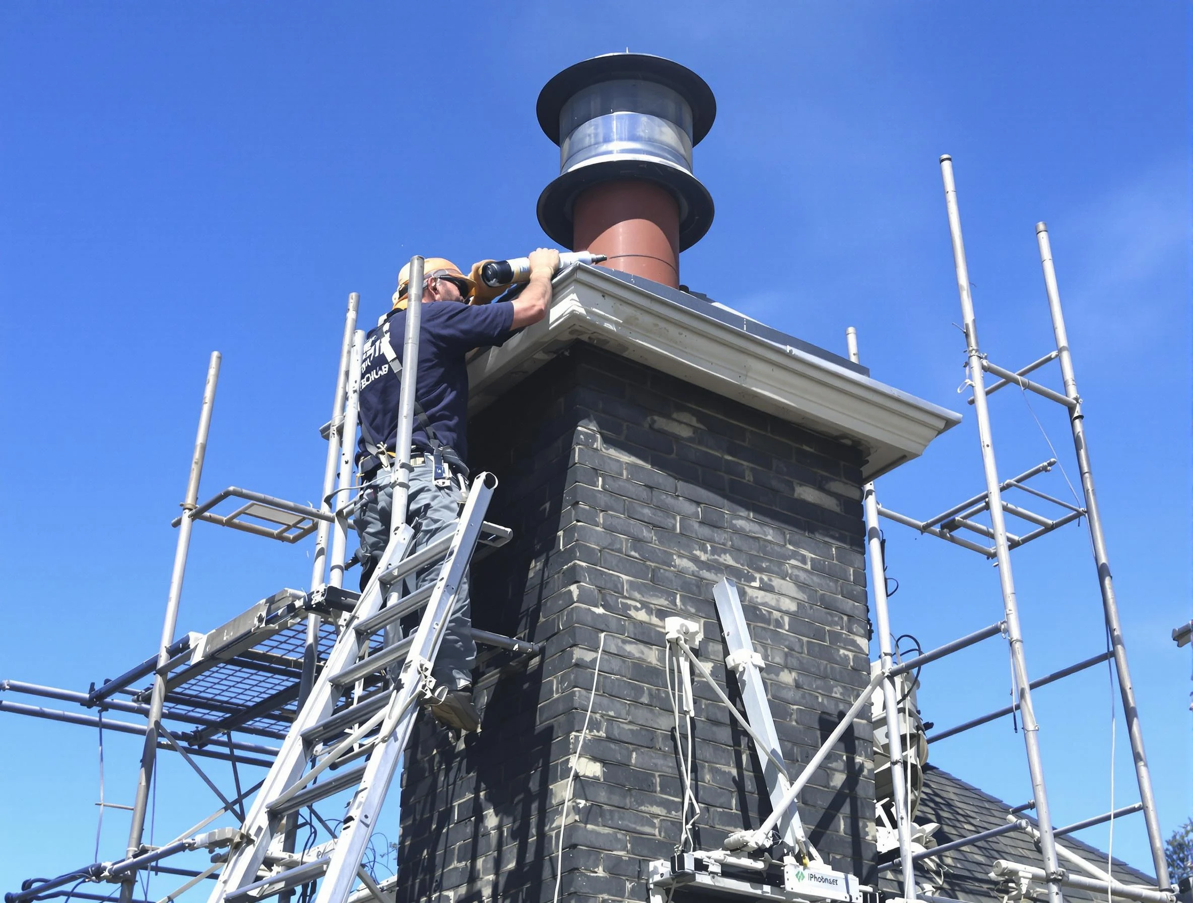 Sturdy chimney crown finished by Parker Chimney Sweep in Parker, CO